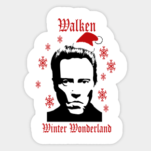 Walken In A Winter Wonderland Christmas Knit Sticker